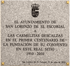 Placa conmemorativa del centenario de su fundación